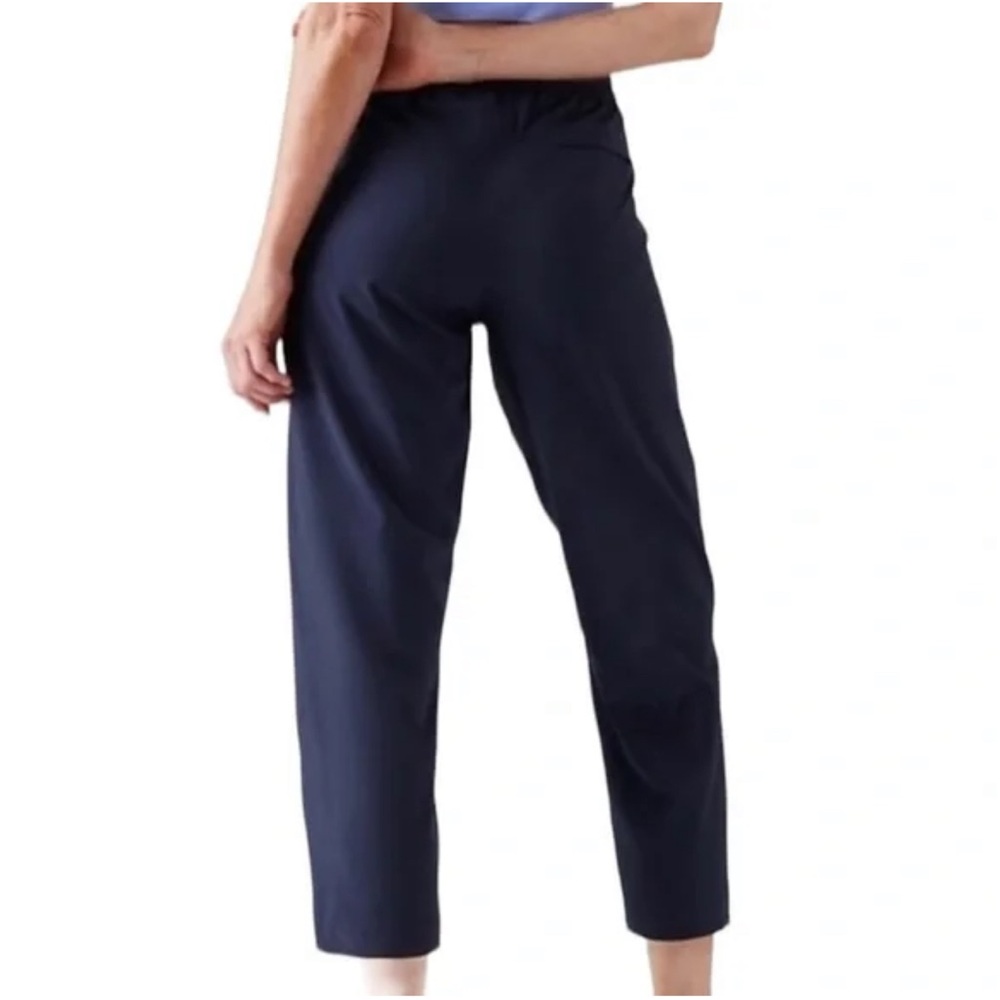 Athleta Arrival Ankle Straight Pants, Navy Blue, Size 4P - Picture 2 of 14